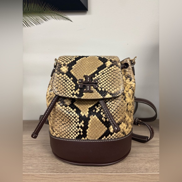Tory Burch Thea Exotic Mini Bucket Backpack - Picture 1 of 9